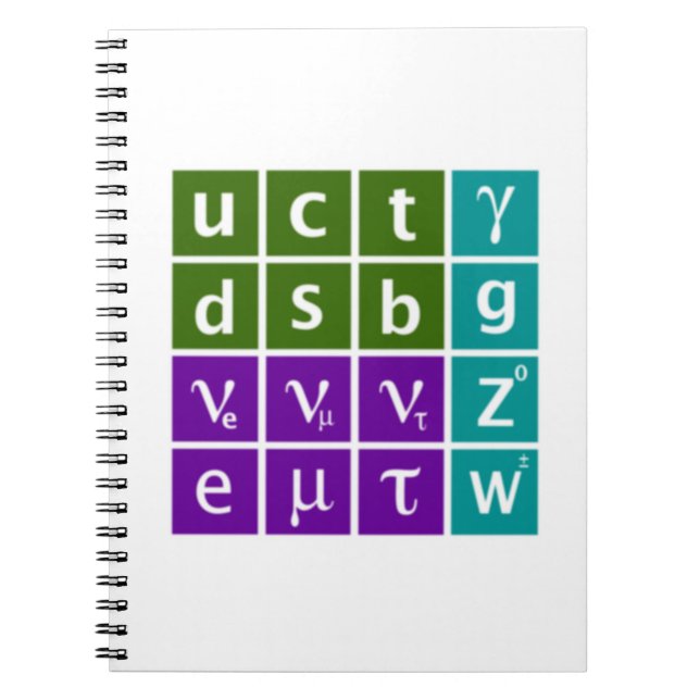 Standard Model Spiral Notebook (Front)