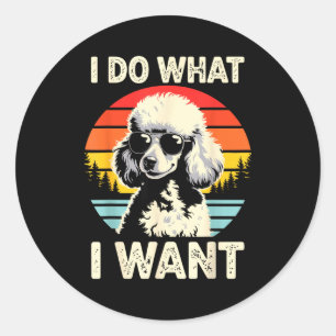 Standard Odle Design For Men Women Dog Odle Lover  Classic Round Sticker