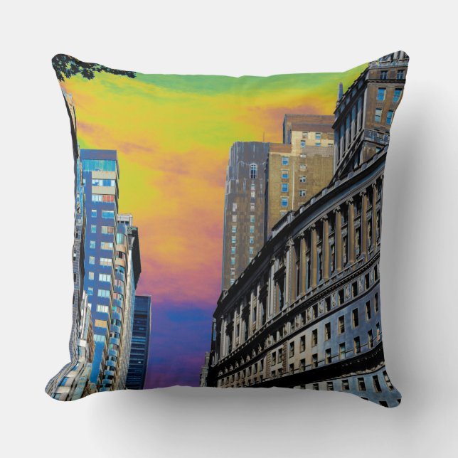Standard Oil Building New York City USA Poster Cushion (Front)