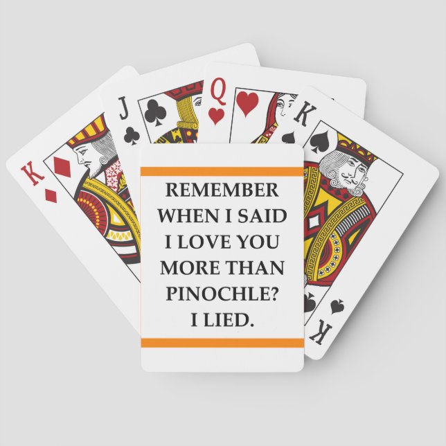 STANDARD PLAYING CARDS WITH PINOCHLE DESIGN (Back)