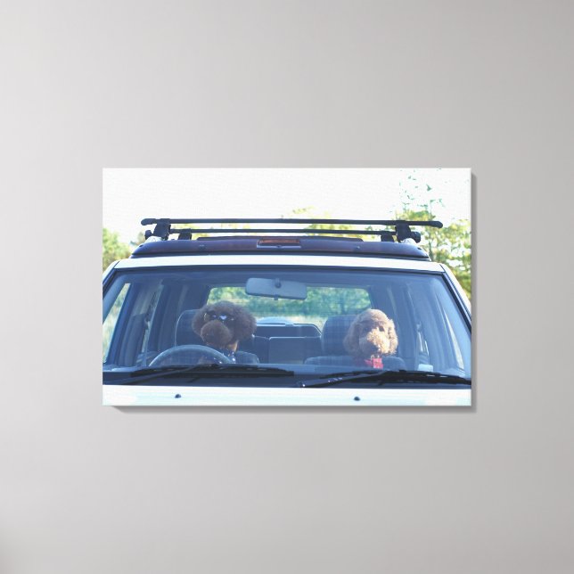 standard poodle 4 canvas print (Front)