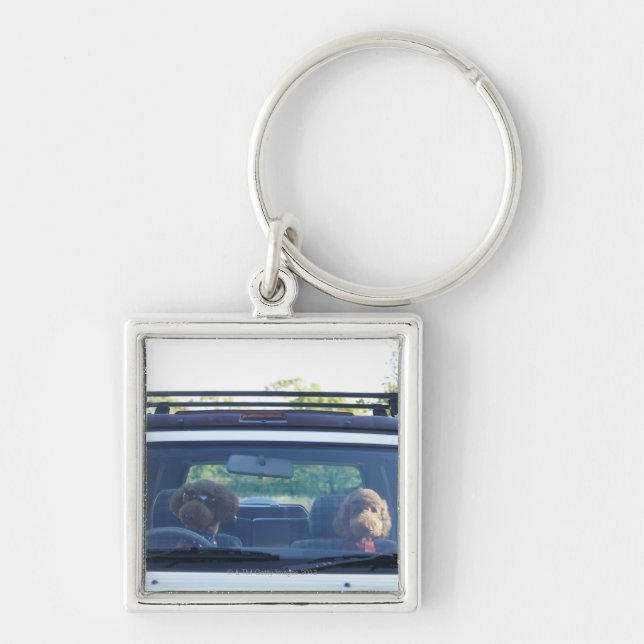 standard poodle 4 key ring (Front)