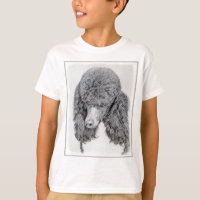 Standard Poodle Black Parti Painting - Dog Art