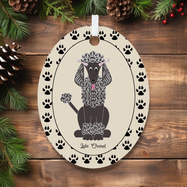 Standard Poodle Black Pet Ornament (Creator Uploaded)
