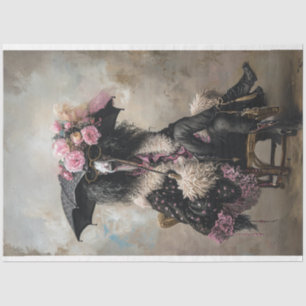 Standard Poodle Bohemian Rhapsody Decoupage Tissue Paper