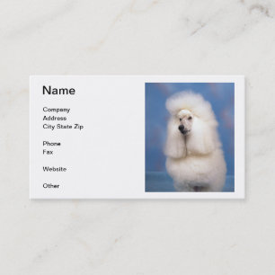 Standard Poodle Business Cards