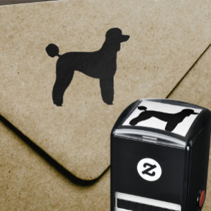 Standard Poodle Dog Breed Silhouette Self-inking Stamp