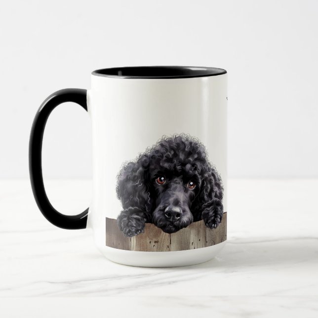 Standard Poodle Dog Mug (Left)