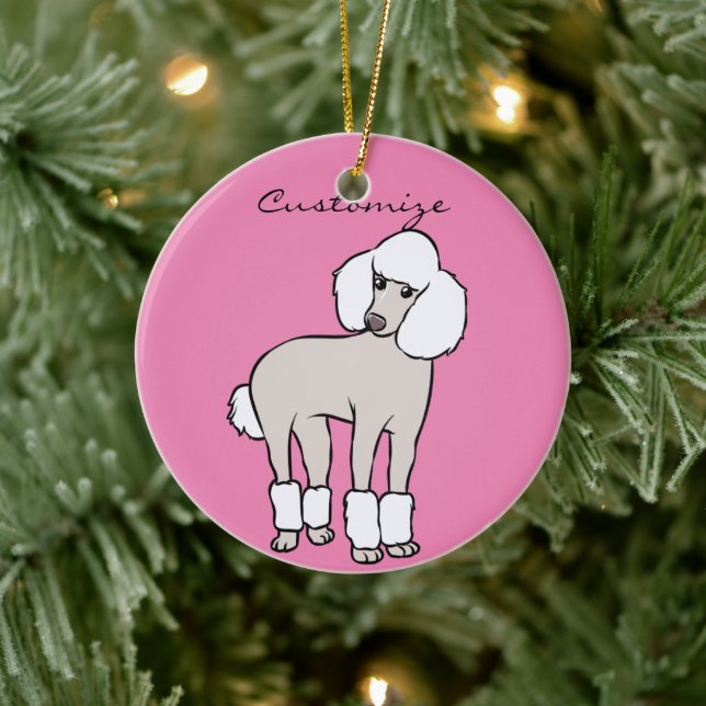 Standard Poodle Dog Thunder_Cove Ceramic Tree Decoration (Tree)