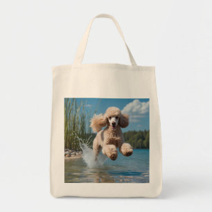 Standard Poodle Elegant Grocery Tote Bag