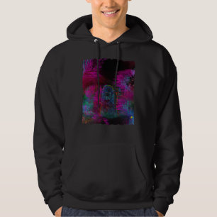 Standard Poodle Glowing Neon Colourful Art     Hoodie