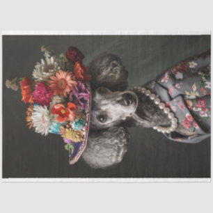 Standard Poodle of High Society Decoupage Tissue Paper