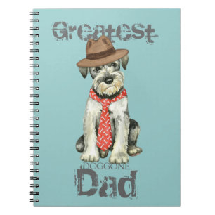Standard Schnauzer Dad Spiral Notebook