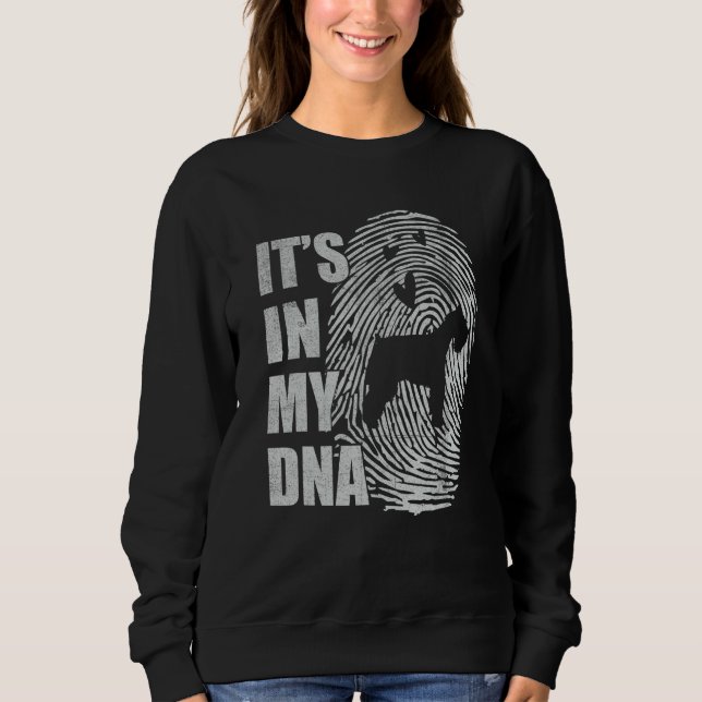 Standard Schnauzer DNA Dog Mom Dad Dog Sweatshirt (Front)