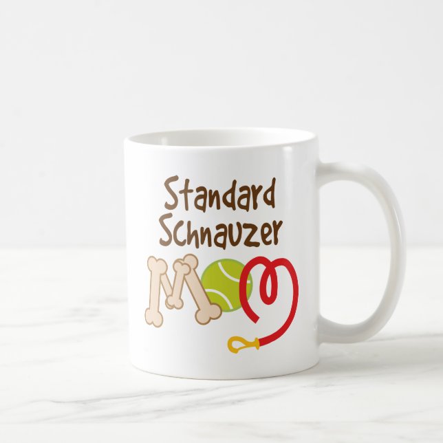 Standard Schnauzer Dog Breed Mum Gift Coffee Mug (Right)