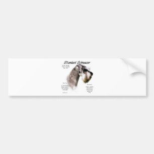 Standard Schnauzer History Design Bumper Sticker