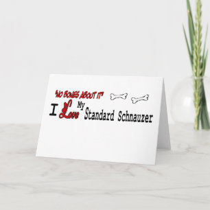 Standard Schnauzer (I Love) Greeting Card