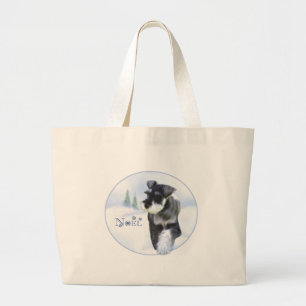 Standard Schnauzer Noel Large Tote Bag