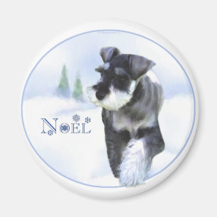 Standard Schnauzer Noel Magnet