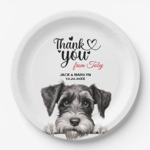 Standard Schnauzer Paper Plate