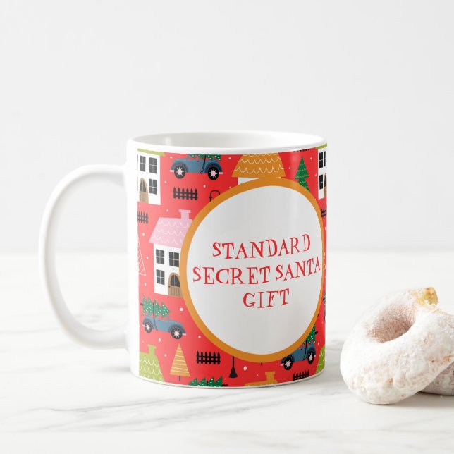 Standard Secret Santa Gift Coffee Mug (With Donut)