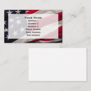 Standard Size Business Card, 3.5" x 2.0" Business Business Card