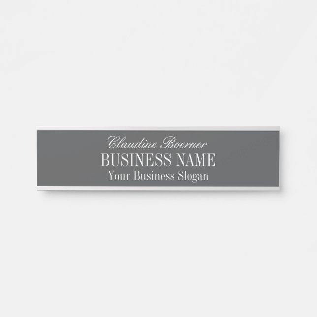 Standard Size Name Plate Crafter Artist Business (Front)