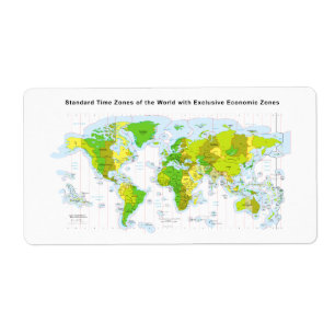 Standard time zones of the world & Economic Zones