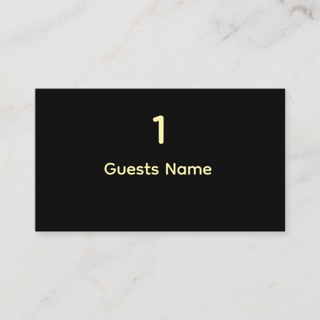 Standard Wedding Place Card Size (Front)