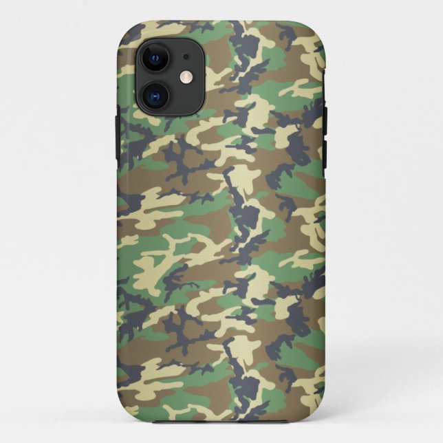 Standard Woodland Camo Case-Mate iPhone Case (Back)