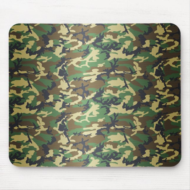 Standard Woodland Camo Mouse Pad (Front)