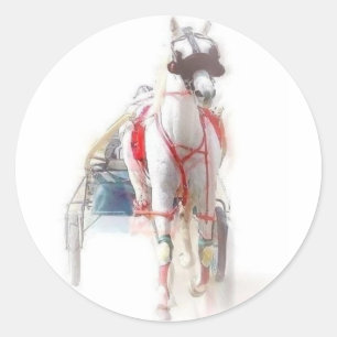 Standardbred Horse Classic Round Sticker