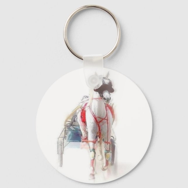 Standardbred Horse Key Ring (Front)