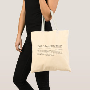 Standardbred tote bag