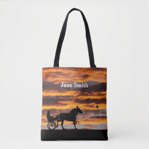 Standardbred Trotting Racehorse Tote Bag