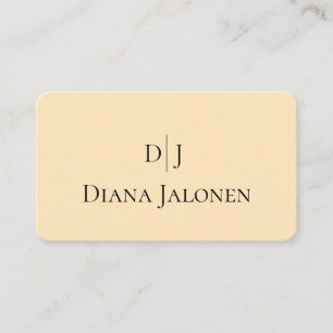 Standart Creamy Apricot Business Card