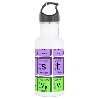 Standart model of elementary particles 532 ml water bottle