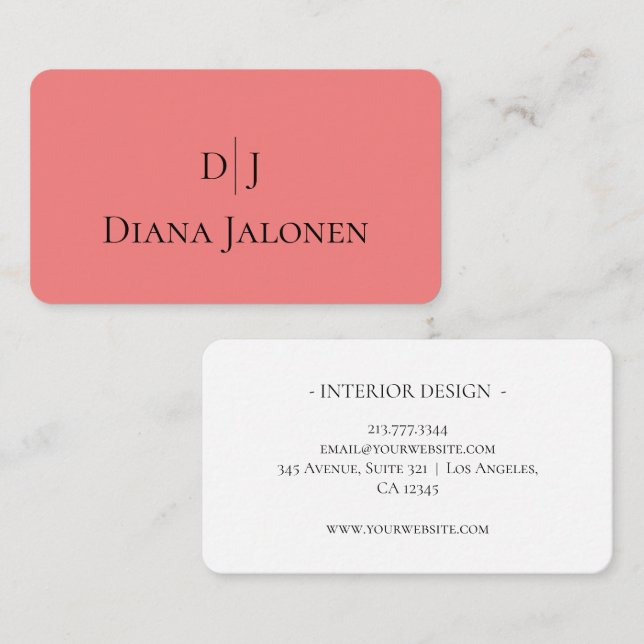 Standart Momo Peach Business Card (Front/Back)