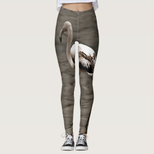 Standing Alone Juvenile Flamingo Art Leggings