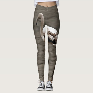 Standing Alone Juvenile Flamingo Art Leggings
