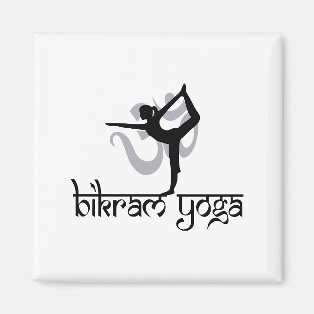 Standing Bow Pulling Pose Bikram Yoga Magnet (Front)