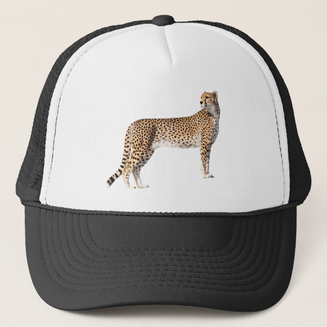 Standing cheetah trucker hat (Front)