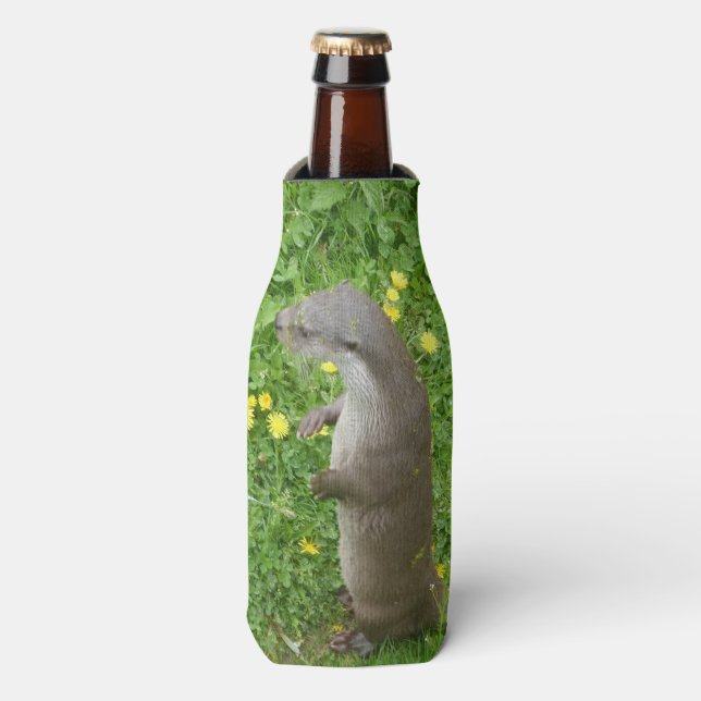 Standing European Otter Bottle Cooler (Bottle Front)