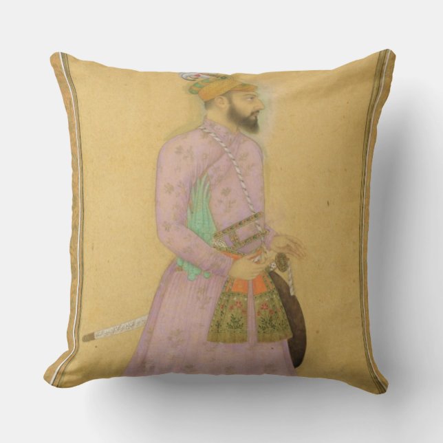 Standing figure of a Mughal prince, from the Small Cushion (Front)