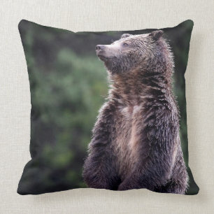 Standing Grizzly Bear Cushion