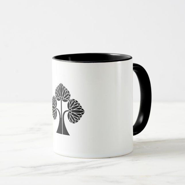 Standing hollyhocks divided into right mug (Front Right)