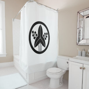 Standing in a circle shower curtain