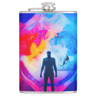 Standing in Colours Hip Flask