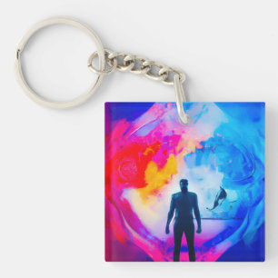 Standing in Colours Key Ring