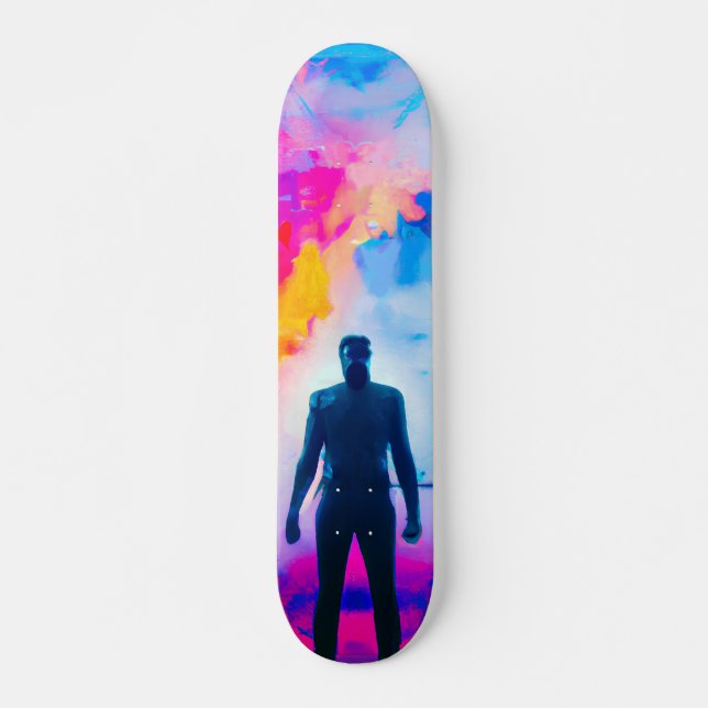 Standing in Colours Skateboard (Front)